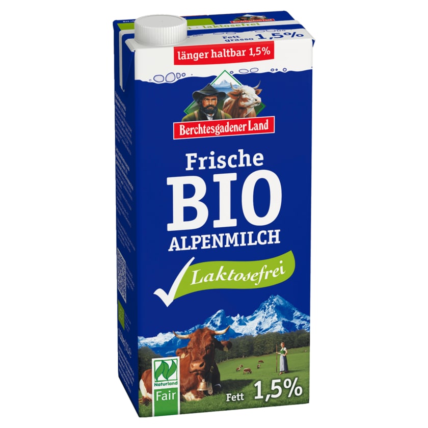 Berchtesgadener Land Bio Milch 1,5% 1l
